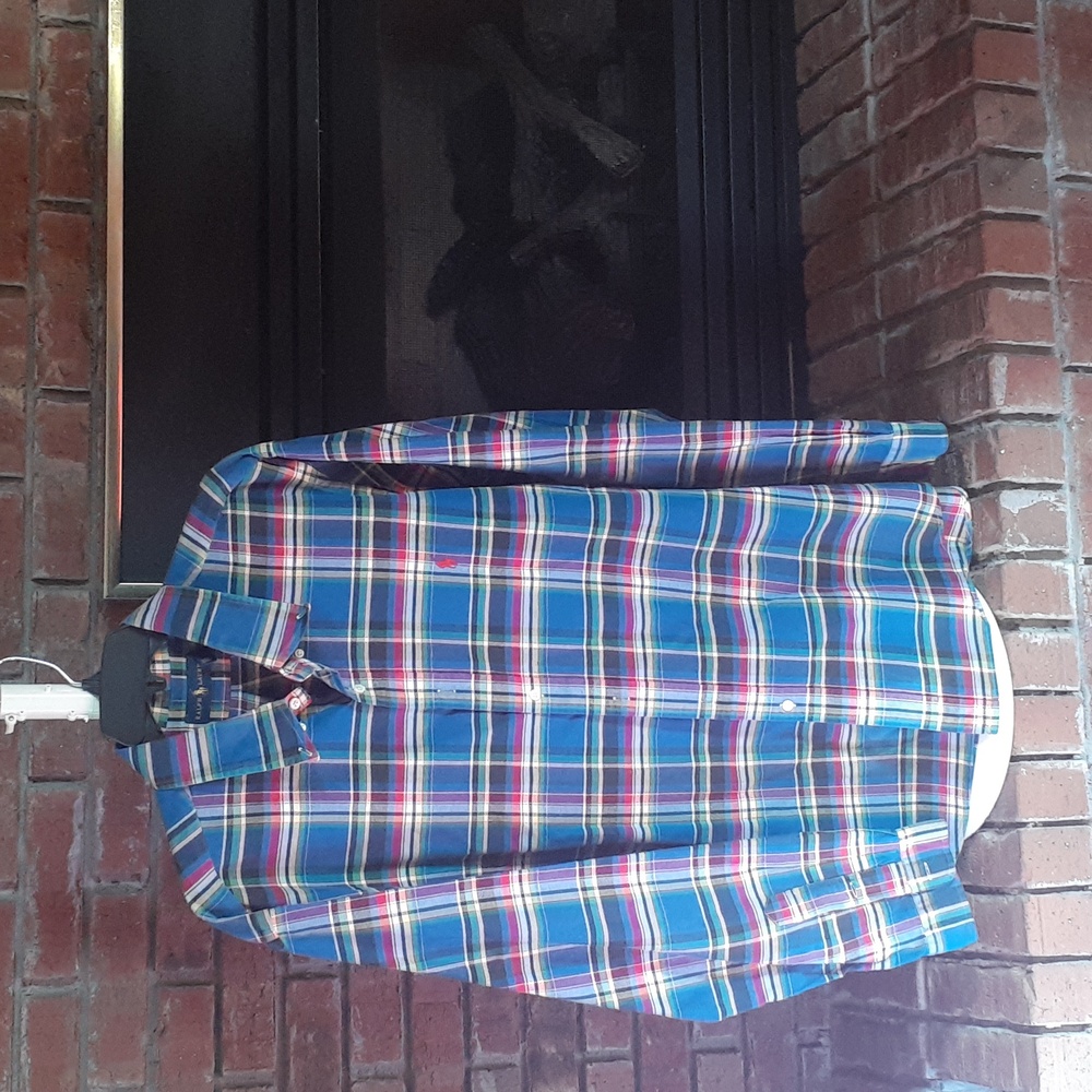 Ralph Lauren Men's Blue Plaid Shirt